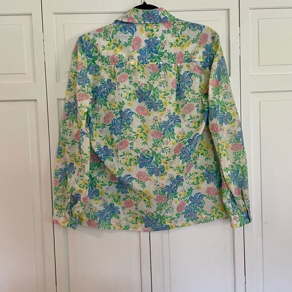 SALE David brooks bright floral button down size 10 - Picture 8 of 8